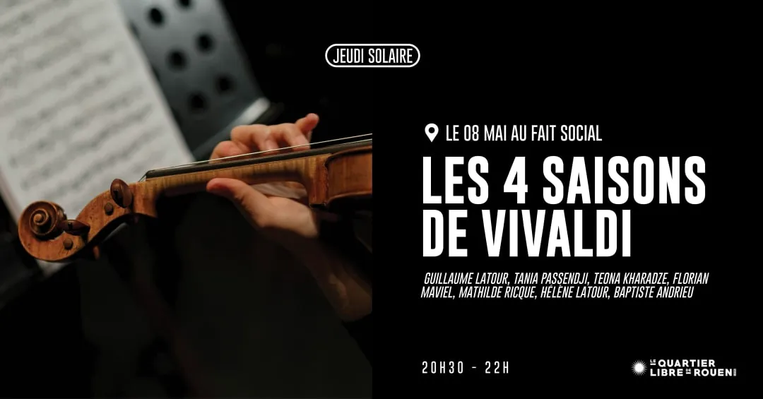 Affiche de JEUDI SOLAIRE CLASSIQUE : Les 4 saisons de Vivaldi - Rouen