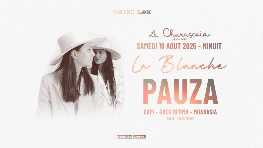 Affiche de La Blanche - La Churascaia - Samedi 16 Aout