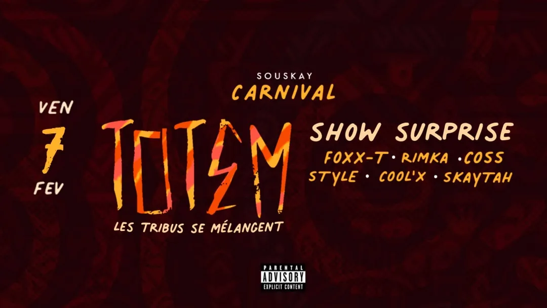 Affiche de SOUSKAY SHATTTA CARNIVAL - TOTEM les tribus se mélangent