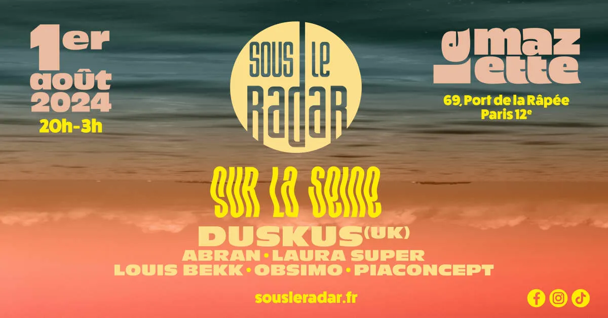 Sous le Radar invite Duskus, Obsimo, piaconcept & more