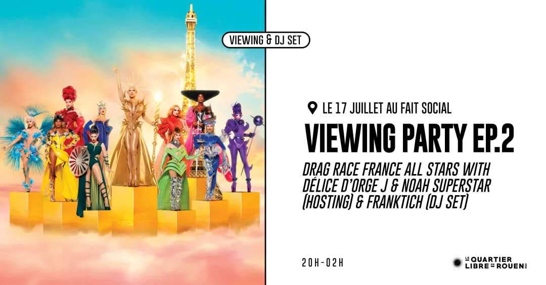 Affiche de VIEWING PARTY DRAG RACE FR ALL STARS EP.2
