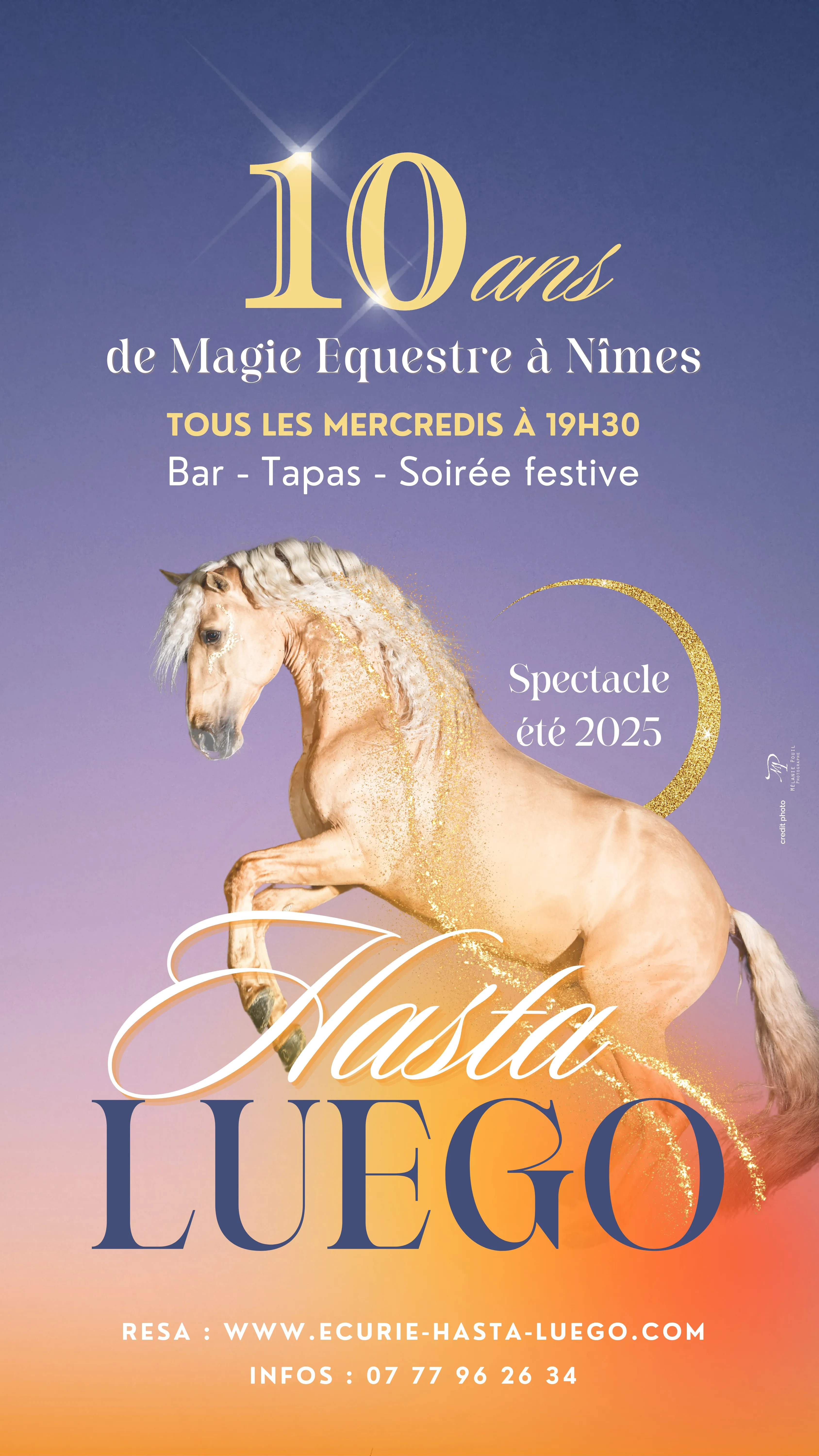 Affiche de 10 ans de Magie à Nîmes