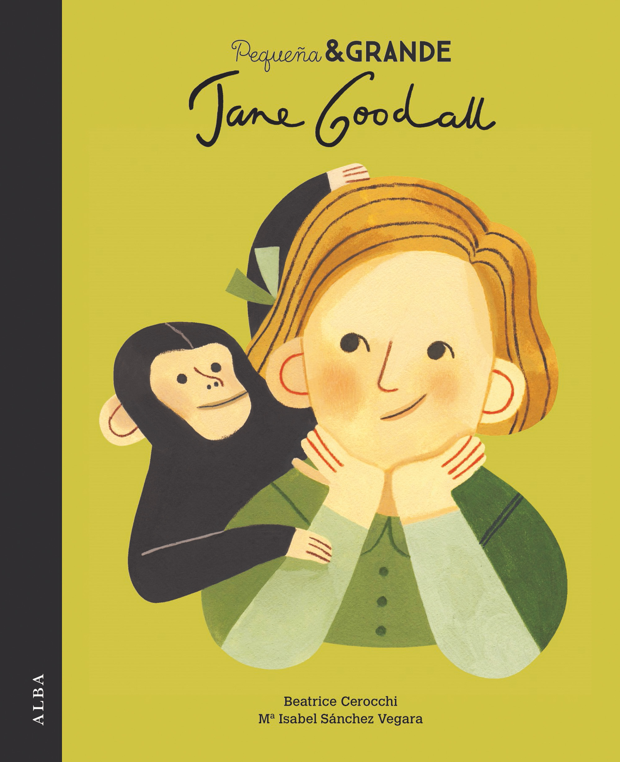 Imaxe da portada (Pequeña & Grande Jane Goodall)