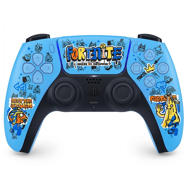 Caratula DualSense Fortnite  - completa vista 1