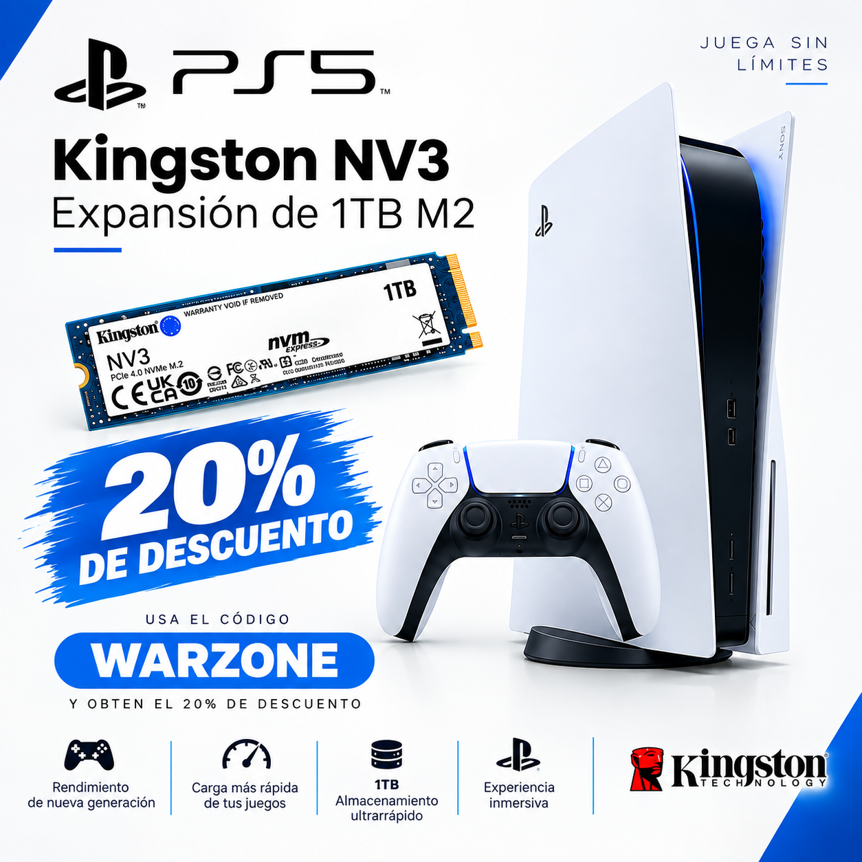 Expansión 1TB M2 - PS5 vista 1