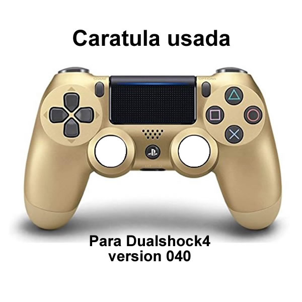 Caratula dorada Dualshock 4 ver 040  (USADA) vista 1