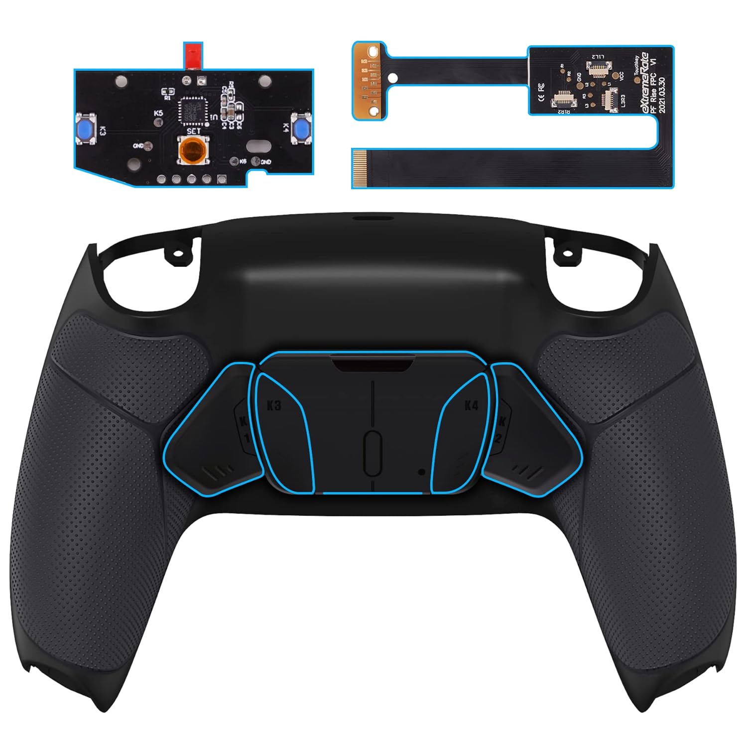 Remap 4 botones RISE BDM 010/020 (NEGRO/NEGRO) vista 1