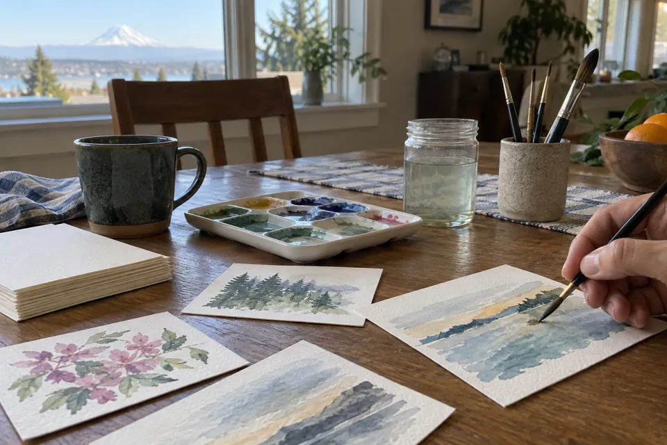 Illustrative scene for Choose the sheet before the paint