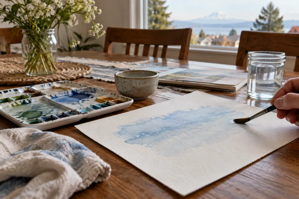 Illustrative scene for The first wash on a shared table