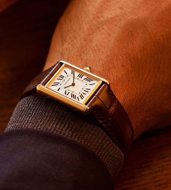 cartier tank men's vintage