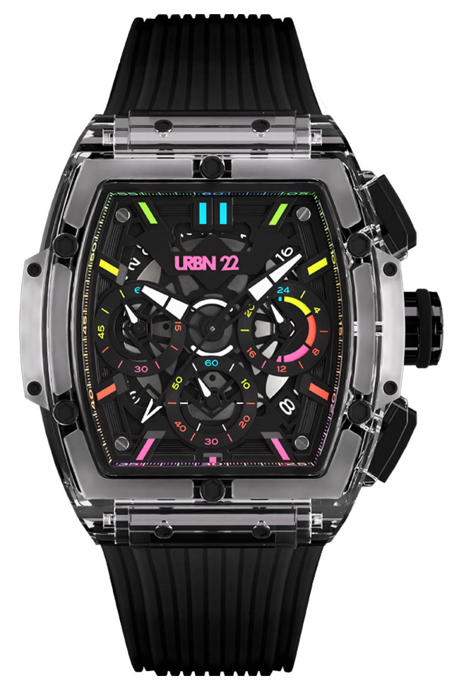 URBN22 Clear Mayhem horloge uit de Nitro collectie