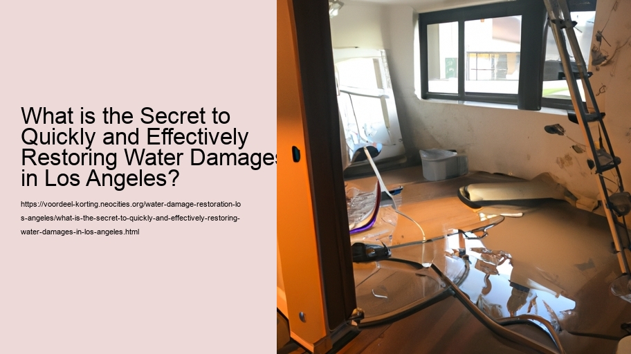 What is the Secret to Quickly and Effectively Restoring Water Damages in Los Angeles?