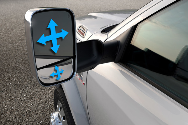 Ram Chassis Cab Tow Mirrors with Convex Arrows 