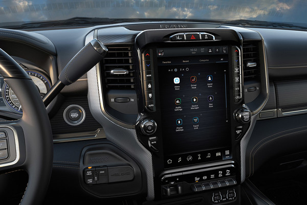 Chassis Cab interior 12-inch touchscreen with apps 