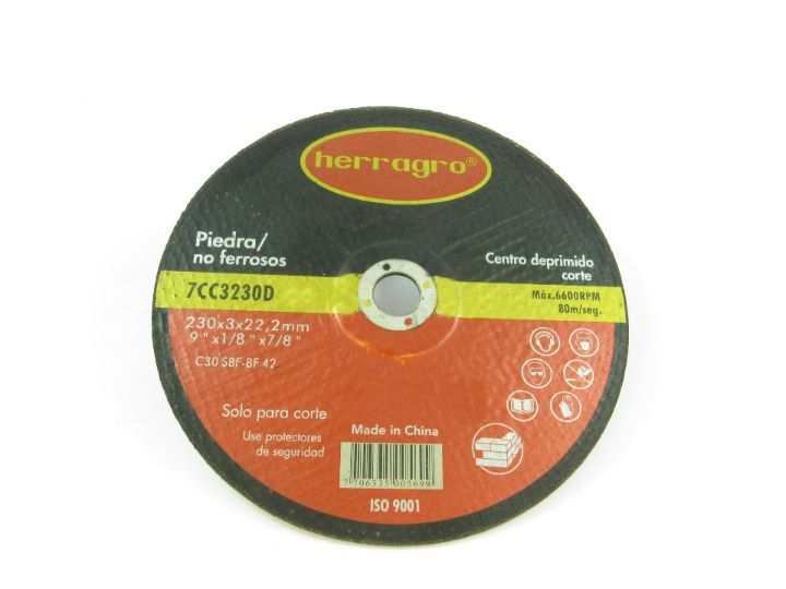 Disco de Corte Piedra Ultra Fino 9” x 1/8” x 7/8”_0