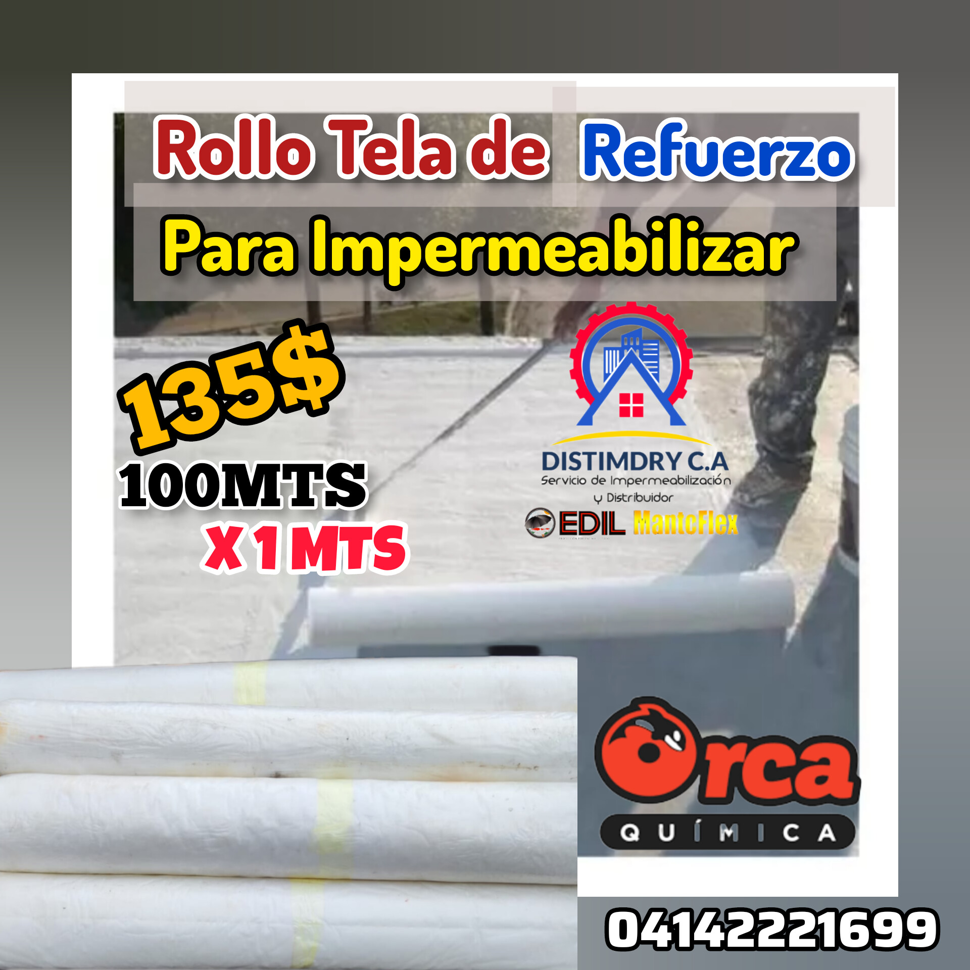 Rollo Tela de refuerzo para Impermeabilizar_0