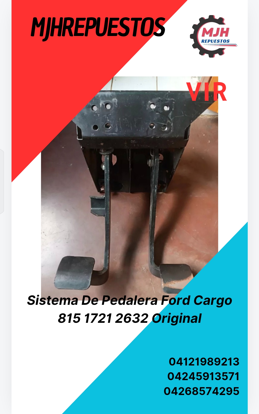 Sistema De Pedalera Ford Cargo 815 1721 2632 Original_0