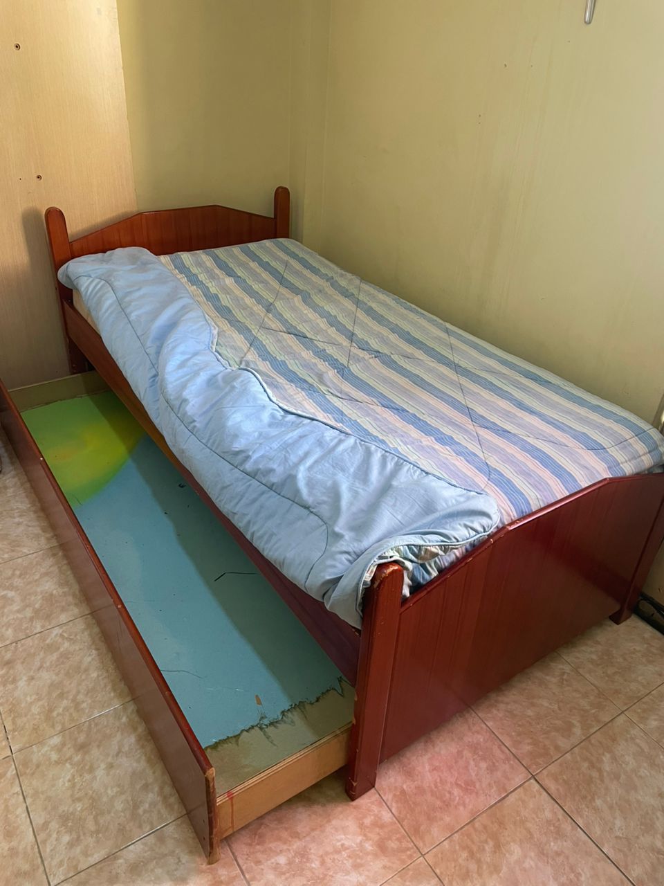 cama individual duplex con colchon_0