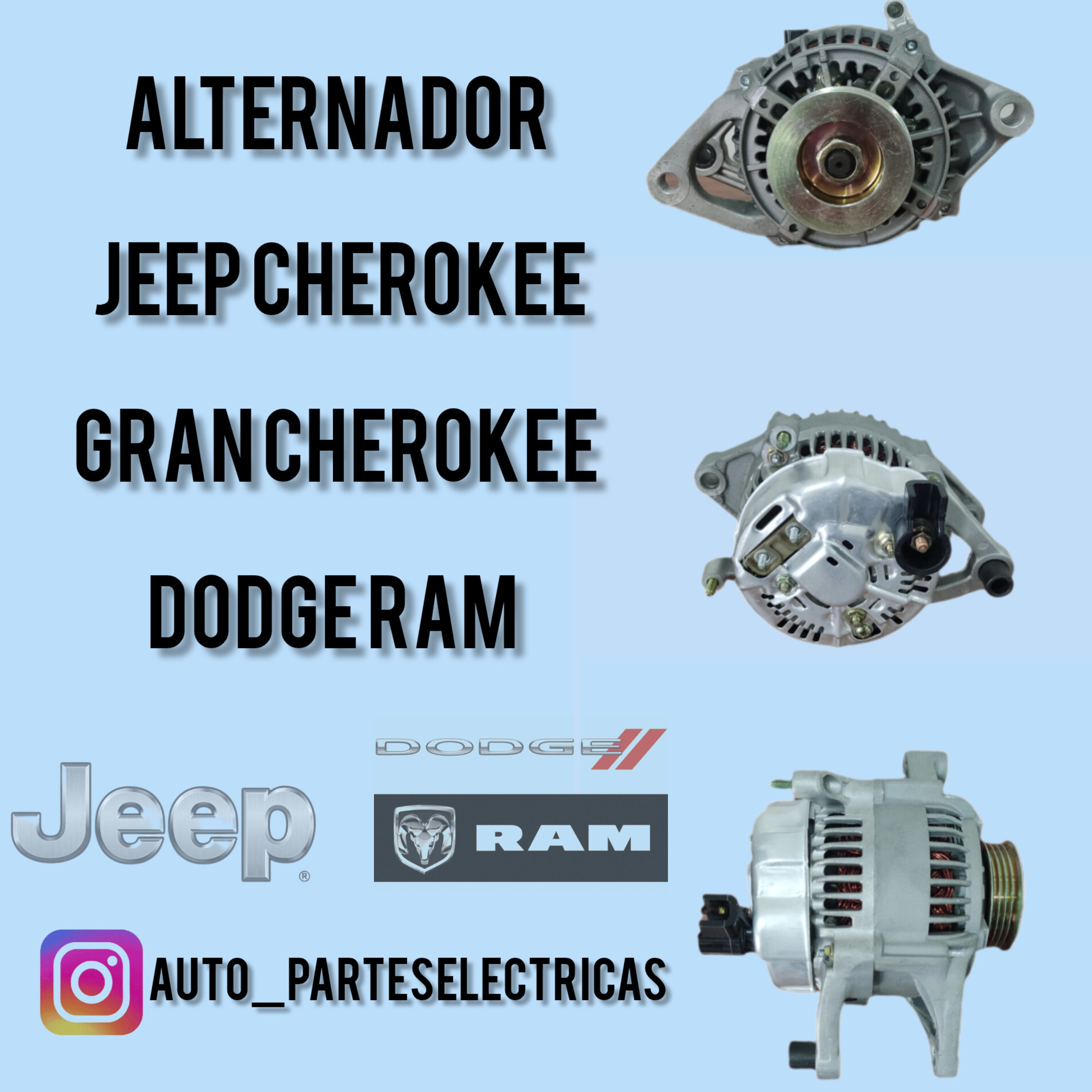 Alternador Jeep cherokee, Gran Cherokee y Dodge Ram_0