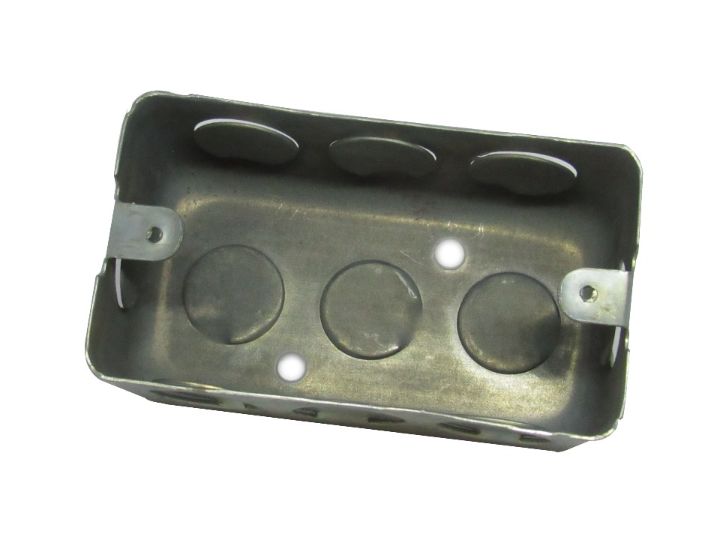Cajetín metálico rectangular 2x4 x 1/2”_0