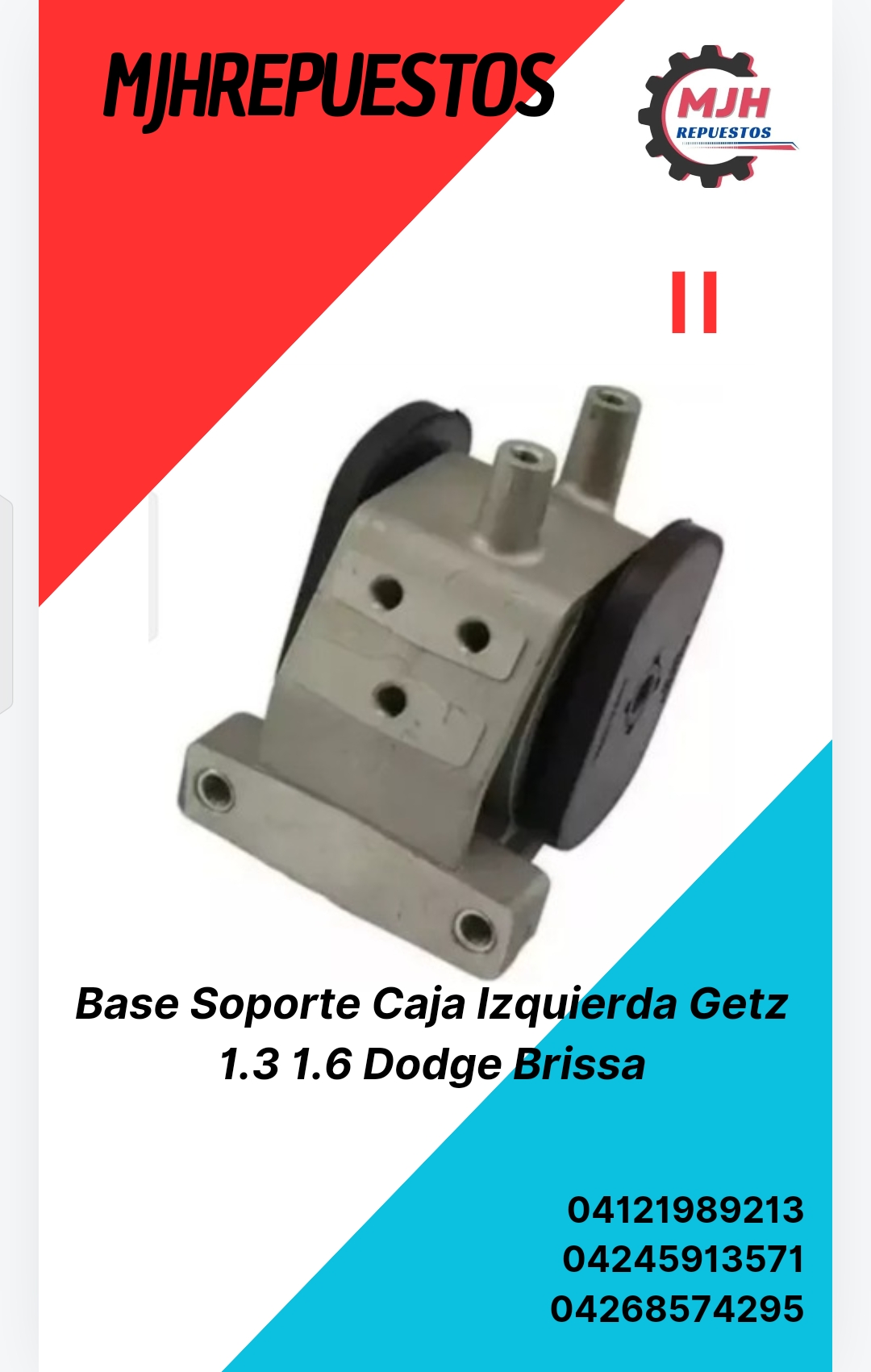 Base Soporte Caja Izquierda Getz 1.3 1.6 Dodge Brissa_0