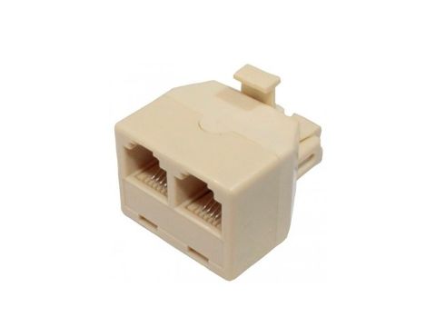 Adaptador doble para toma de teléfono_0