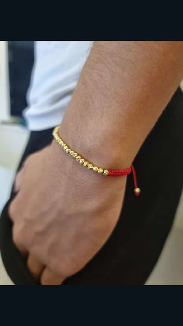 Pulseras con eferas de oro 18k_0