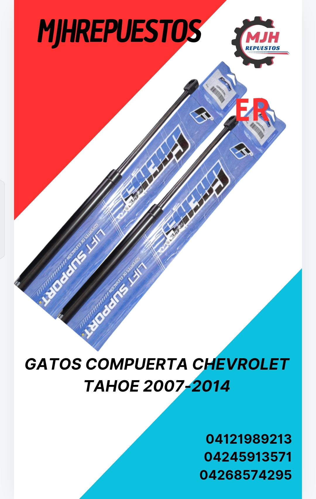GATOS COMPUERTA CHEVROLET TAHOE 2007-2014_0