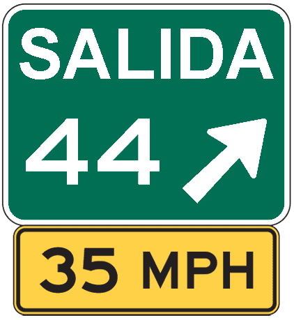 File:Exit Sign Speed Plaque ES.png