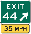 File:110px-Exit Sign Speed Plaque.gif