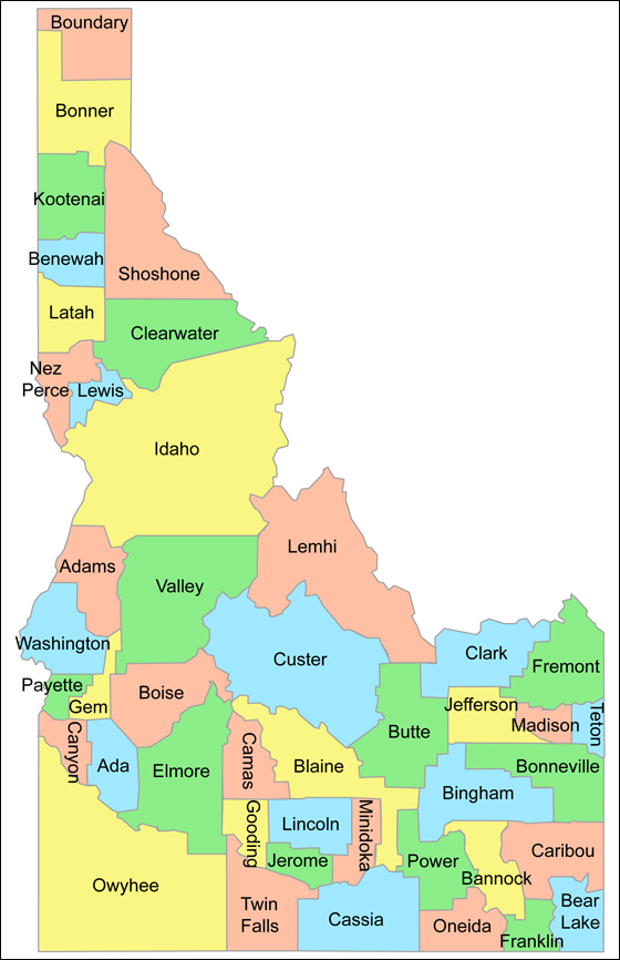 Idaho Counties