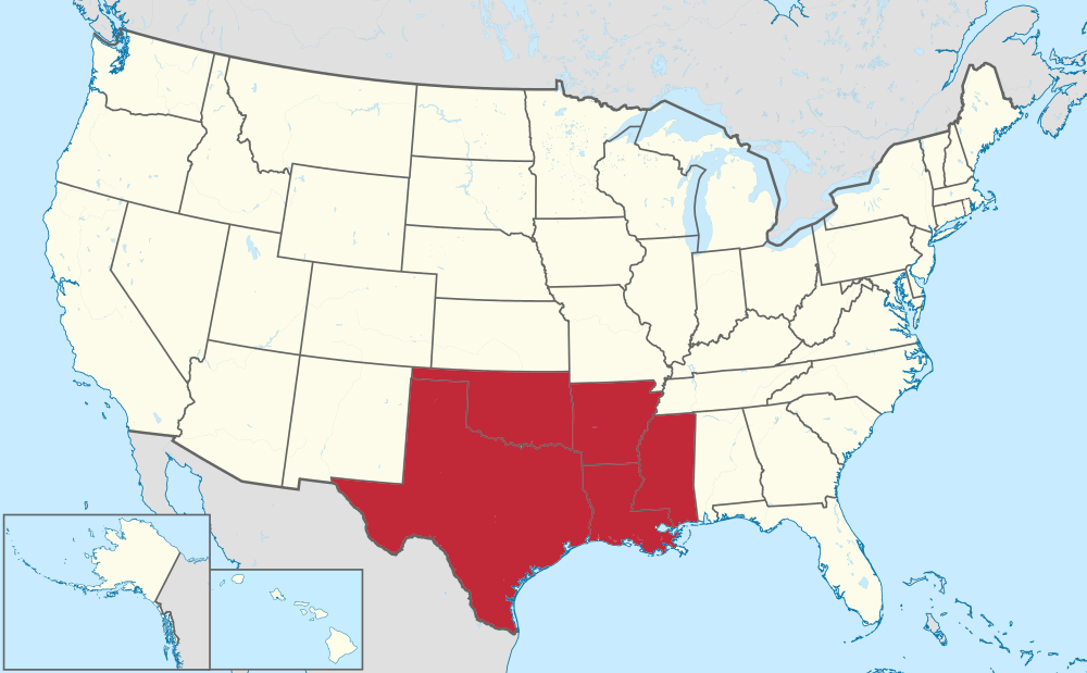 South Central States Road Map