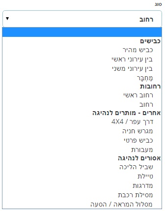 קובץ:Road types selection.jpg