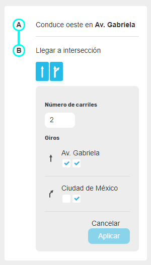 Las flechas escogidas por Waze no coinciden con la realidad.