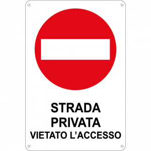 Cartello strada privata vietato accesso.png