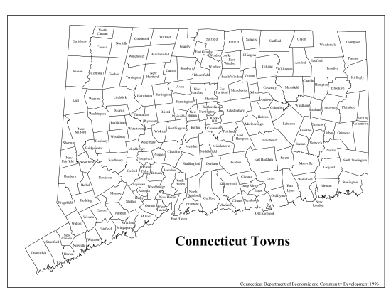 CT Town Map