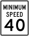 Minimum Speed