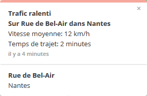 Trafic en temps réel