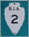 BIA Road Sign, Route 2