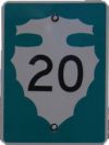 Navajo Route 20 Sign