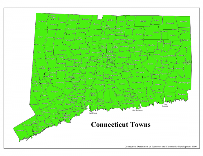 CT Town Map