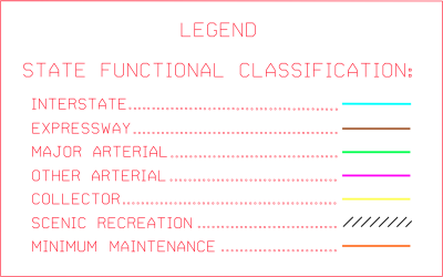 Nebraska Functional Classification Legend