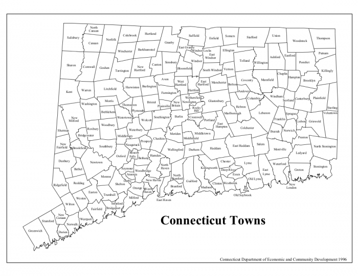 CT Town Map