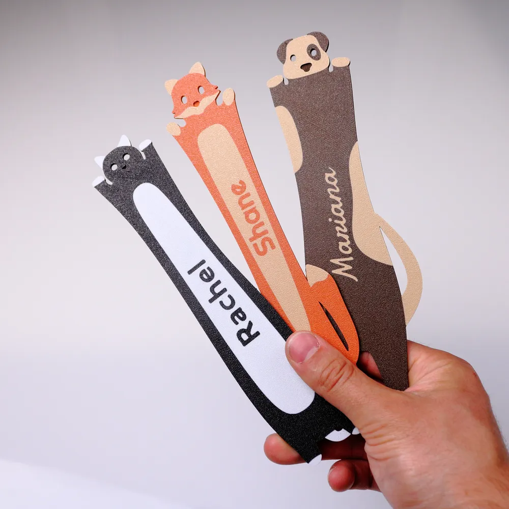 Personalised Animal Bookmark
