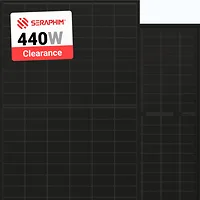 Seraphim Solar Seraphim 440W Solar Panel 108 Cell All-Black Bifacial SRP-440-BTD-BG Clearance