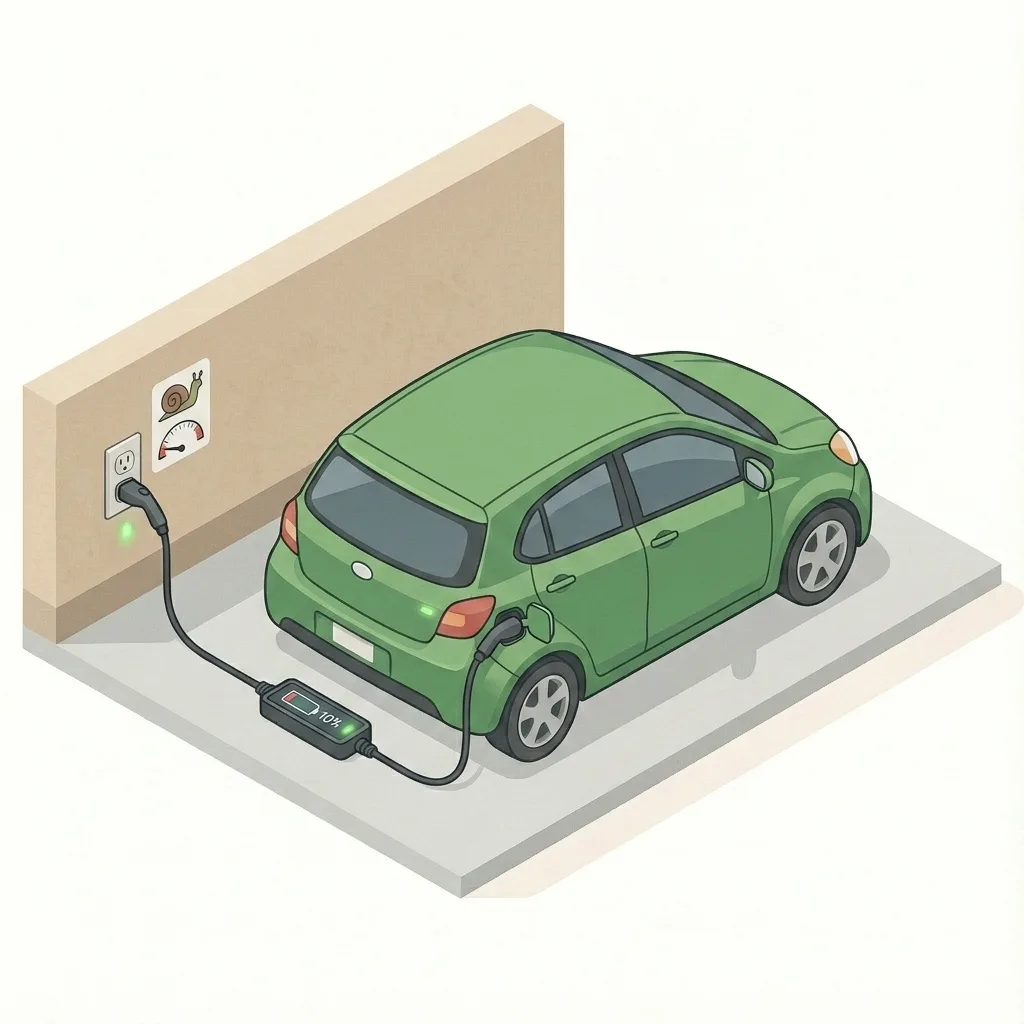Why Charging Your EV at Low Power From Solar Panels Wastes More Energy Than You Think