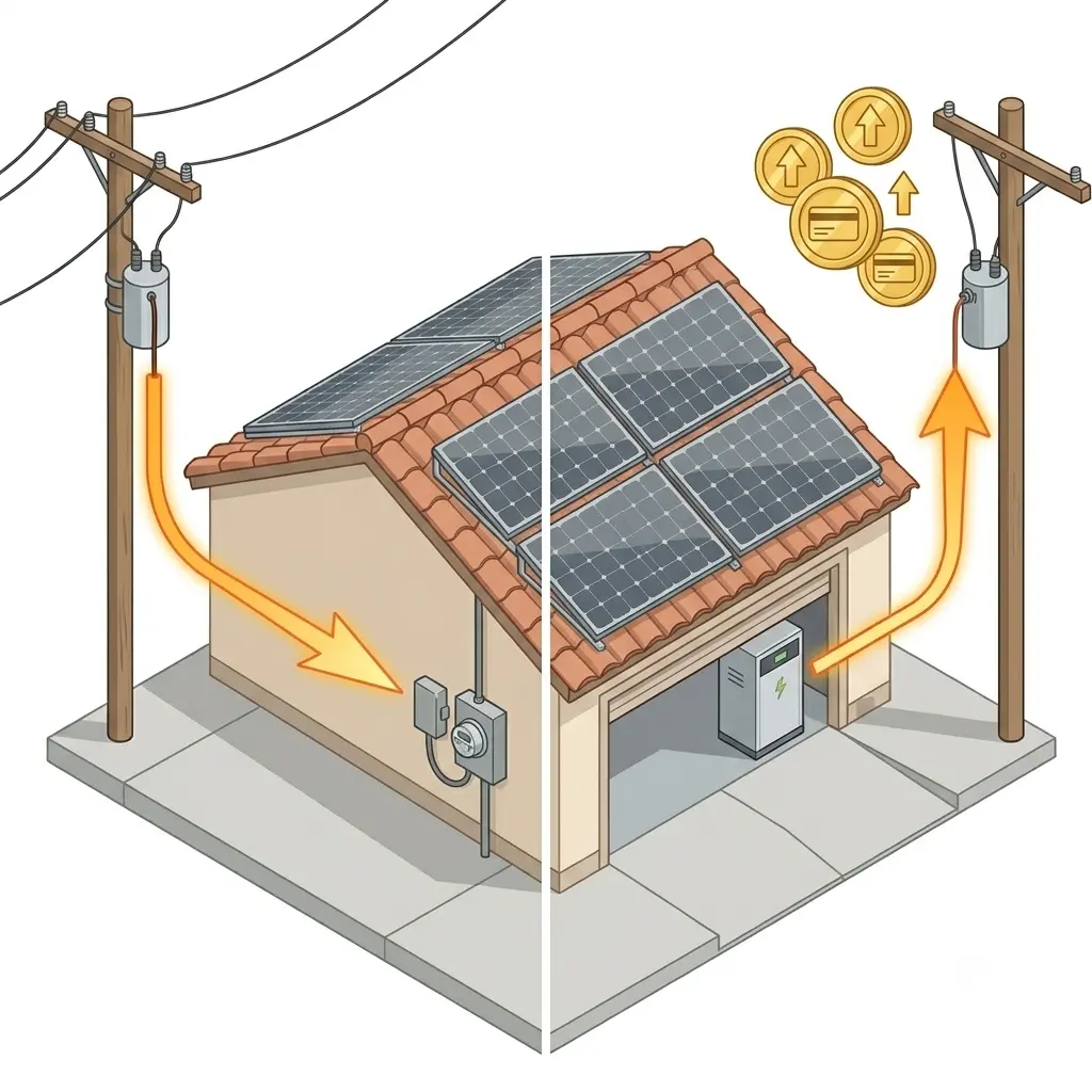 California NEM 3.0 Batteries: Grid Charging or Export Credits, Not Both