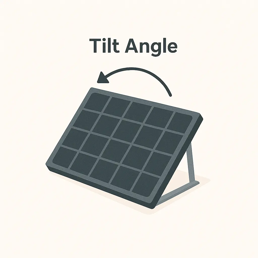 solar panel angle diagram
