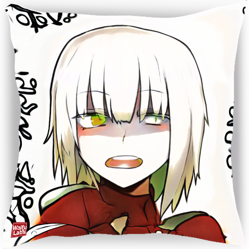custom waifu pillow portrait