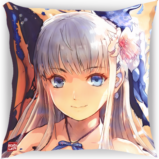 custom waifu pillow portrait